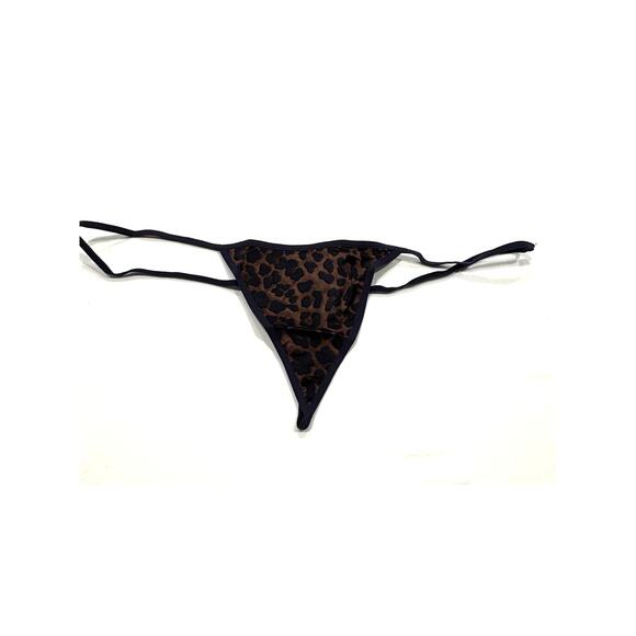 NEW Frederick's of Hollywood Heartthrob Mini G-String Thong Panty 2X Leopard NWT - Picture 1 of 6